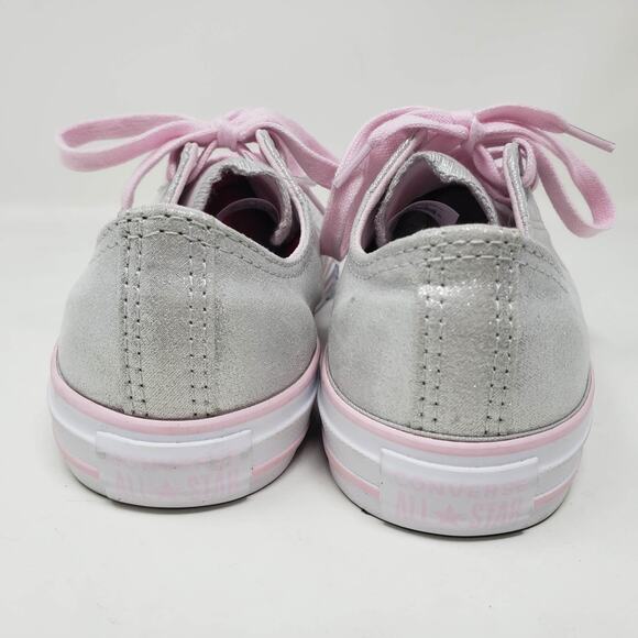 NEW! Converse Silver Pink Lace Ups - 5 - Picture 4 of 7